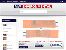 Tablet Screenshot of mw-environmental.com